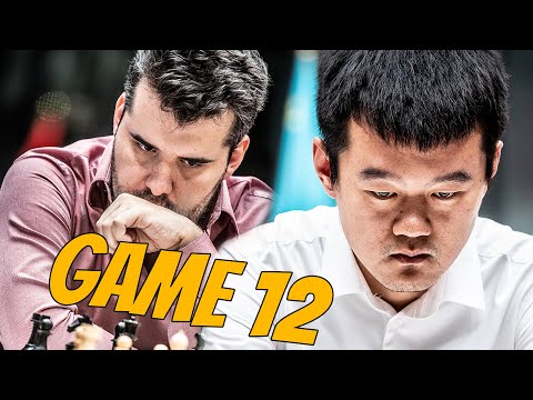 Nepomniachtchi-Ding World Chess Championship Match 2023 || Game 12