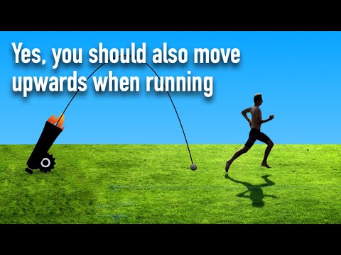 Yes, you should also move upwards when running
