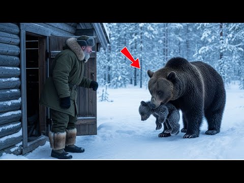 Плачущая медведица принесла умирающего детёныша к человеку. То, что он сделал — невероятно!