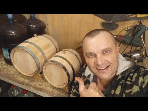 A Whiskey Barrel from an Pear Log DIY |  How to Make a Wooden Barrel with Your Own Hands