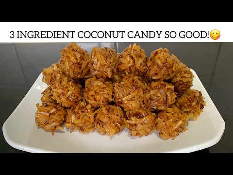 3 Ingredients Coconut Candy Recipe | NIGERIA’S POPULAR SNACK😍
