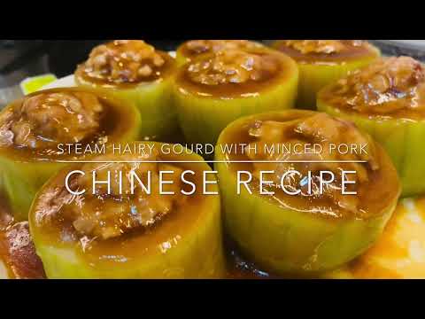 STEAMED FUZZY MELON WITH MINCED PORK | Chinese Recipe You will love this! @AmsKitchen