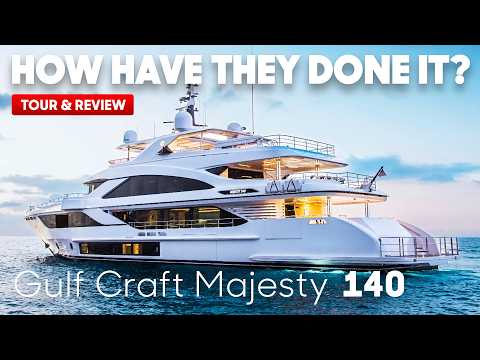$20,000,000 charter BEAST! Gulf Craft Majesty 140 Tour & Review