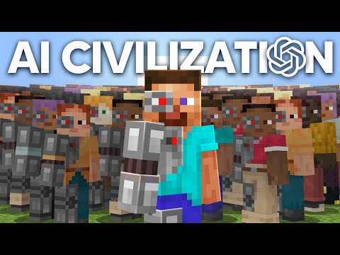 100 AIs Simulate Civilization in Minecraft