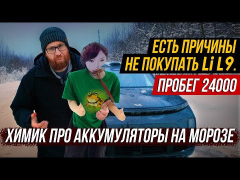 Холодный тест гибрида Lixiang L9, все про батареи на морозе, расход, динамику и особенности авто