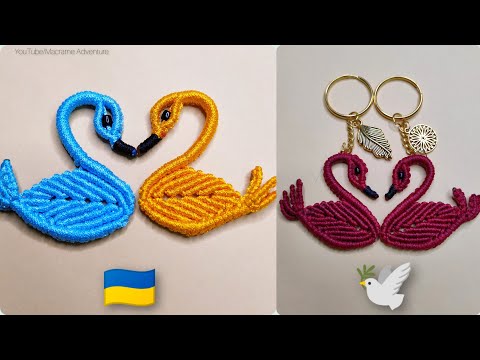 Make peace ☮️ in the world || DIY handmade Macrame bird Swan