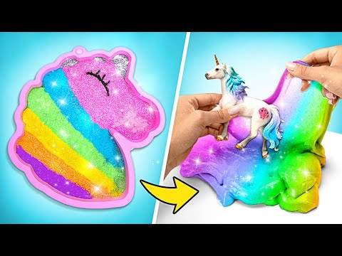 Leuchtender Regenbogen-Einhorn-Mix | COOLEST CRAFTS 🦄✨