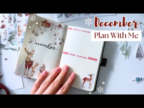 December 2024 Plan With Me ❄️ | Cozy Bullet Journal Setup