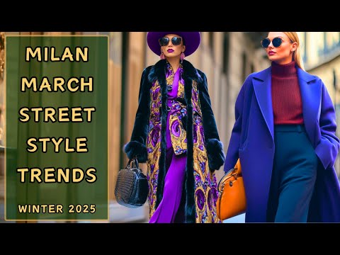 Milan March Street Style 🇮🇹 : Italian Winter Fashion Trends