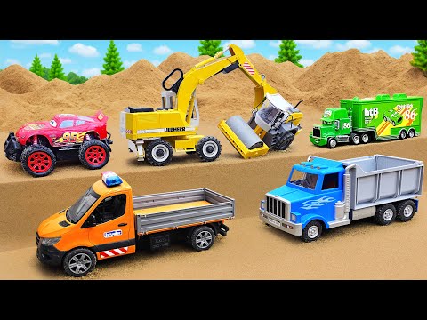 Diy tractor mini Bulldozer to making concrete road | Construction Vehicles, Road Roller #10