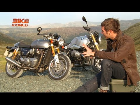 Triumph Thruxton R vs BMW R nine T