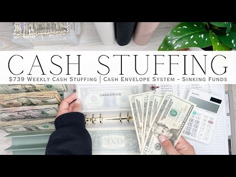 Cash Stuffing $739 | Weekly Cash Stuffing | Cash Envelope System | Sinking Funds & Savings Challenge