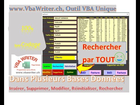 VBA ComboBox Magique- MultiPages- Gérer les Boutons à toutes les BdB-Sans Codage_39.  VbaWriter.ch