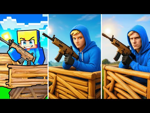 Fortnite in Minecraft vs im echten Leben!