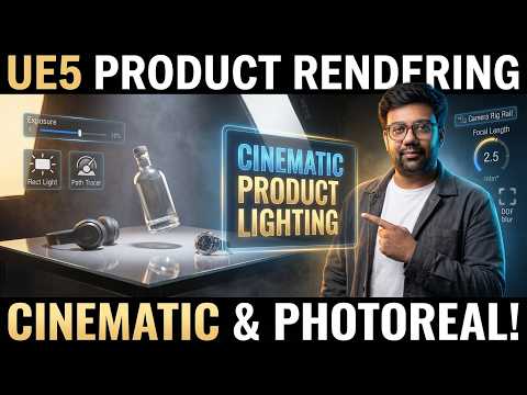 Unreal Engine 5 Product Visualization – Lighting & Camera Animation Tutorial (Step-by-Step)