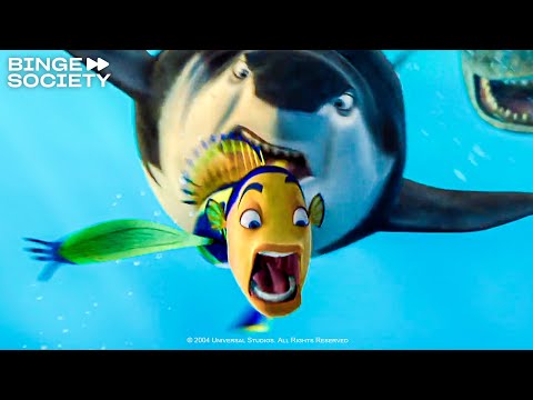 Shark Tale (2004): Don (Robert De Niro) Fights Oscar (Will Smith)