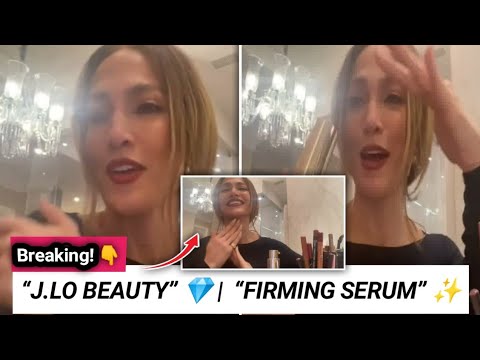 Jennifer Lopez Enters Her Happy Era 😍 | New JLO Beauty Neck Serum 