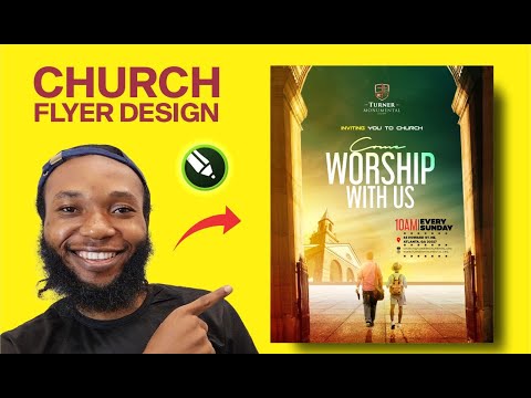 How to Design a Church Flyer with CorelDraw Tutorial 2024