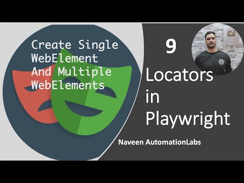 #9 - Create Element and Elelments in Playwright | Locators Concept | Playwright with Java