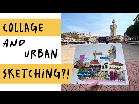 Mixing Collage and Urban Sketching?!