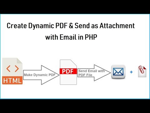 Create a PDF and Send by Email in PHP
