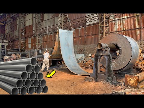 This is How Stainless Steel Pipes Are Manufactured || Most Amazing Production of Pipes