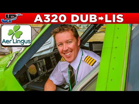 Aer Lingus Airbus A320 Cockpit Dublin🇮🇪 to Lisbon🇵🇹