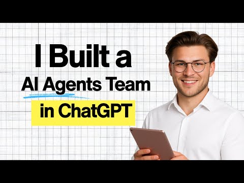 I Built a Full AI Team Inside ChatGPT (Marketing Manager, Support & More!)
