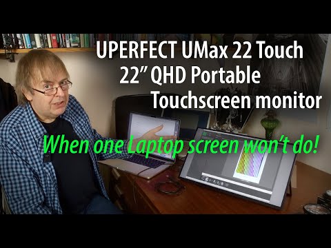 UPERFECT UMax 22 Touch. External portable 22 inch QHD monitor review [USB-C and HDMI]