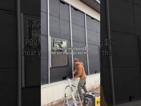We Built Our 2nd Solar Heater Wall! #solarheat #offgrid #selfsufficiency #offgridliving