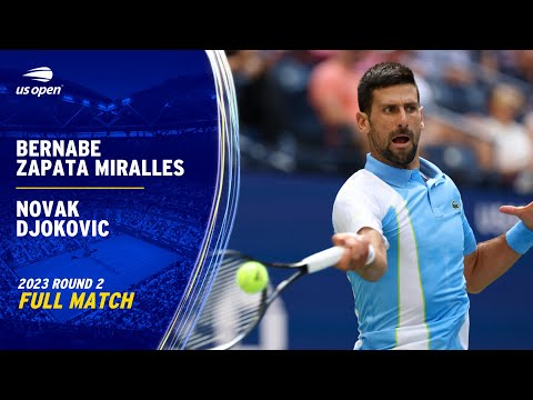 Bernabe Zapata Miralles vs. Novak Djokovic Full Match | 2023 US Open Round 2