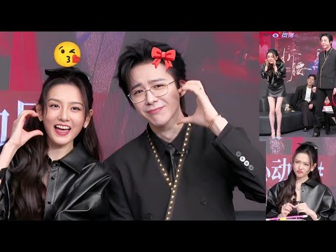 Song zuer and LIU yu ning are promoting their drama "the prisoner of beauty"