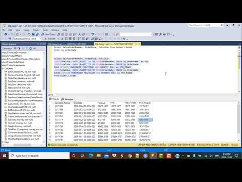 SQL Query | How to calculate YTD and MTD totals | Window Functions