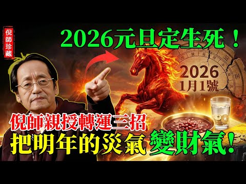 倪海廈：2026元旦是「赤馬」前哨轉運日！倪師揭秘：只需3招，把明年的災氣全變財氣！#倪海廈 #2026運勢 #丙午年 #風水佈局 #易經 #風水 #元旦 #招財 #化煞