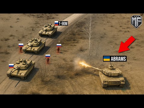 Russian T-90 Tanks Surround an Abrams - Then THIS Happened...