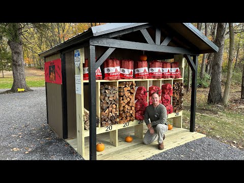 The most THOUGHT ever put into a roadside firewood stand. [and MONEY]