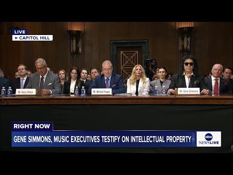 LIVE: Gene Simmons, music executives testify on Capitol Hill on intellectual property