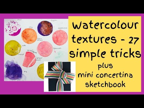 Watercolour texture - 27 simple tricks for watercolour texture