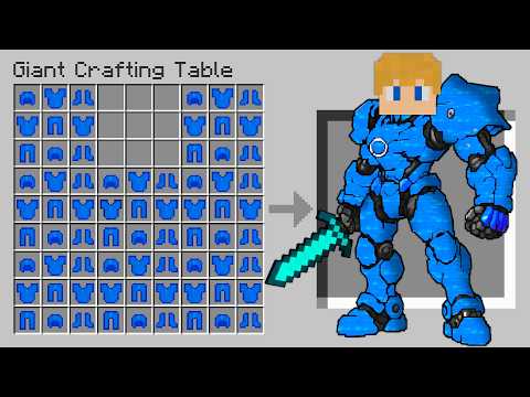 I Can Make GIANT ARMOR in Minecraft!