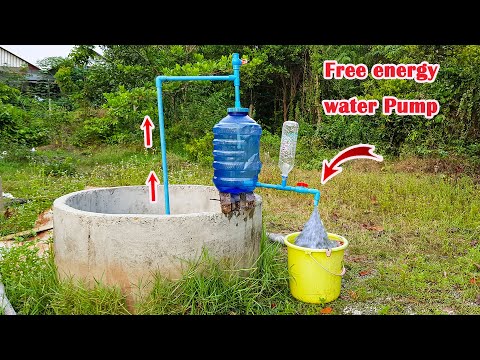 Amazing idea To Make Auto pump from deep well, Pressure pump from deep well.#freeenergy#diy#pvc.