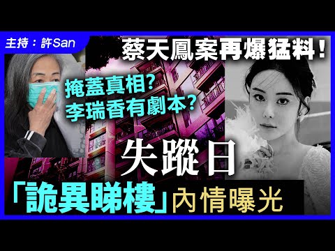 蔡天鳳案：李瑞香「劇本式」回應？「唔知」背後是否暗藏滅證陰謀？失蹤日「詭異睇樓」CCTV全解碼！