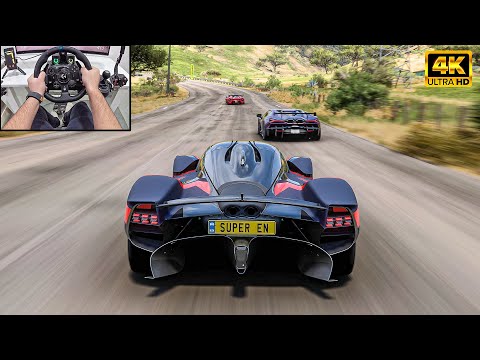 Aston Martin Valkyrie VS Hypercars - Forza Horizon 5 | Logitech G923 Steering Wheel