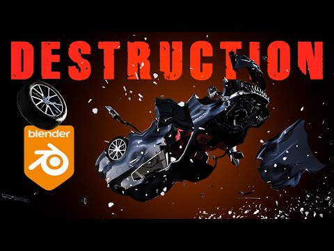 Realtime CAR DESTRUCTION - Blender vfx Tutorial