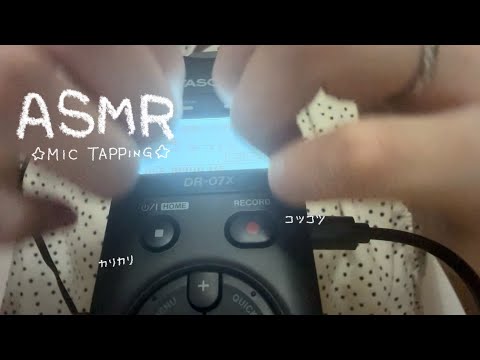 【ASMR】マイクタッピング【TASCAM DR-07X】