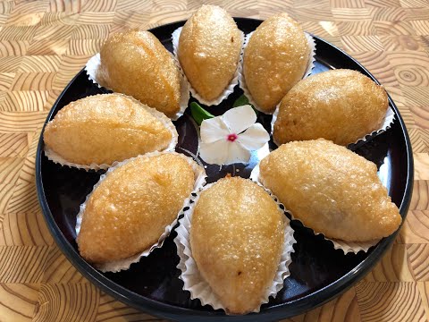 【咸水角】*Eng Sub* 外脆內軟，起滿珍珠泡。這款美點𨒂至今天，必有誘人之處，現在學會家里也能品嚐高級酒店的出品 Fried Dumpling Ham Sui Gok #dimsum