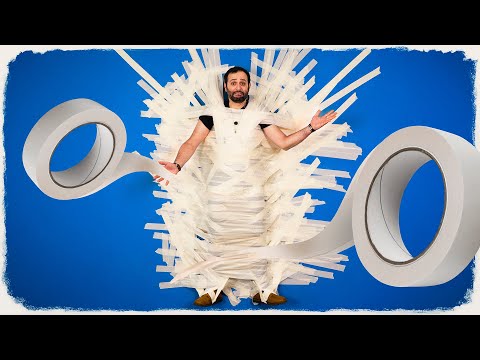 FITA CREPE prende uma PESSOA na PAREDE?