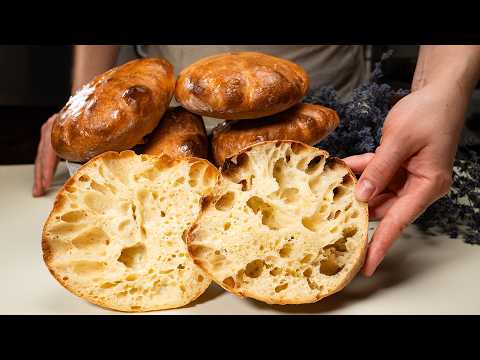 Just 0.5 g Yeast? No Kneading — Just Mix & Wait! Easy, Delicious & Extra Fluffy Bread 🥖