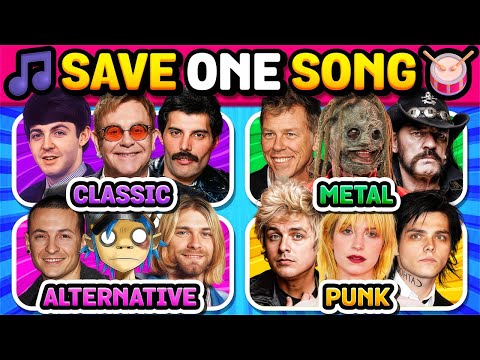 Save One Song per Rock Genre🔥🎸 Most Iconic Rock Songs | Music Quiz