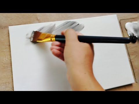 A Quiet Rainy Day ☔ / Acrylic Painting for Beginners