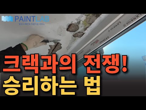 벽면 크랙 완벽 해결! 특수 몰탈가루로 '푹 파인' 구멍을 잡는 전문가의 노하우